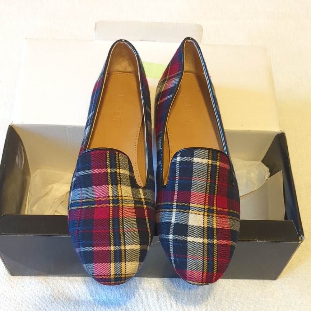 J. Crew Multicolor Plaid Women's Loafers